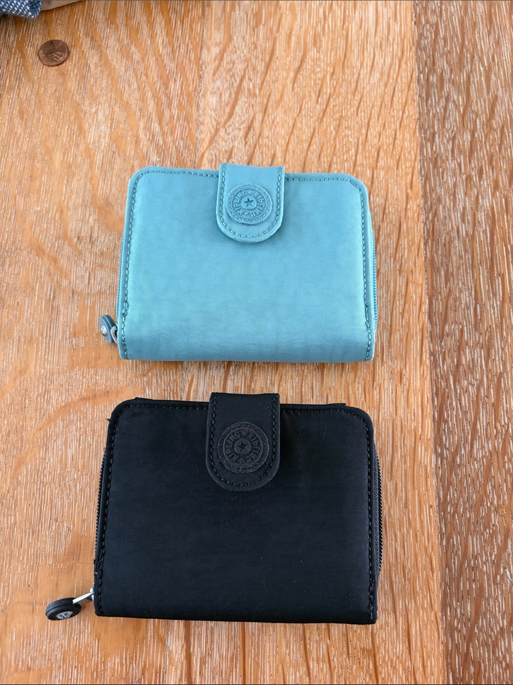 2 Kipling Compact Wallet - Teal and Black